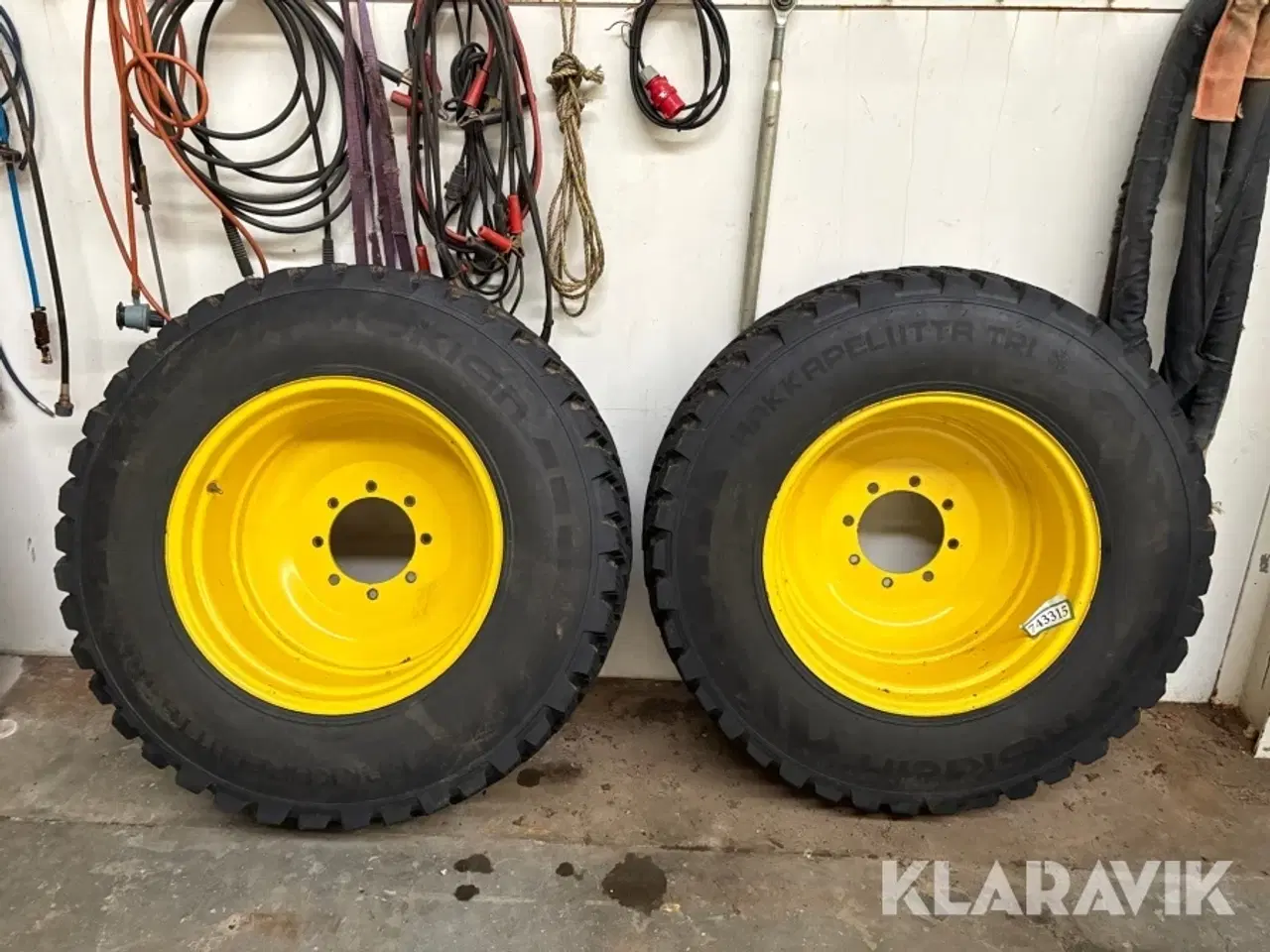 Billede 1 - Forhjul + fælge Nokian Hakkapeliitta TRI 2 styk