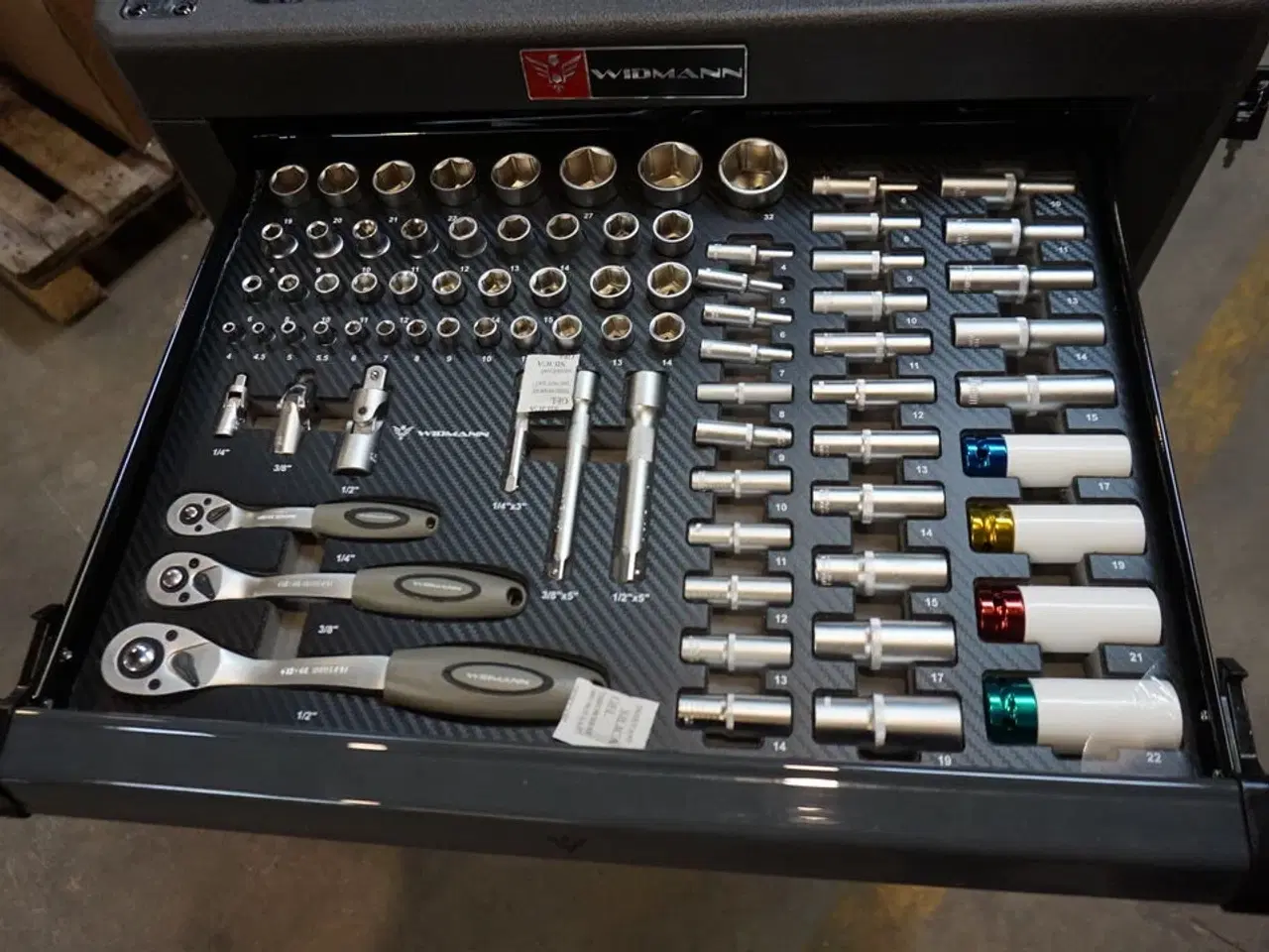 Billede 3 - Widmann Compact one værktøjsvogn. Syv skuffer inkl. værktøj