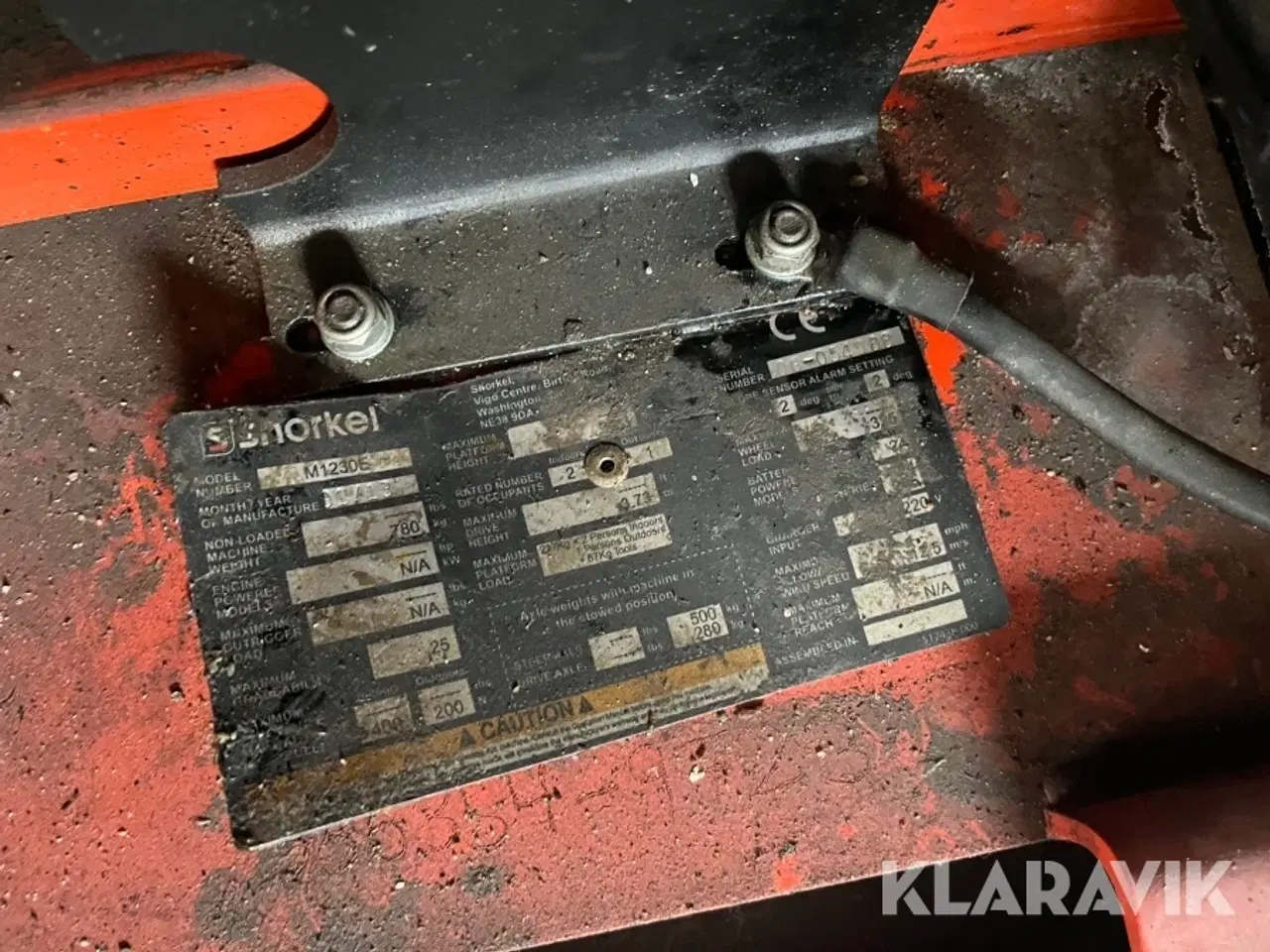 Billede 5 - Søjlelift Snorkel M1230E
