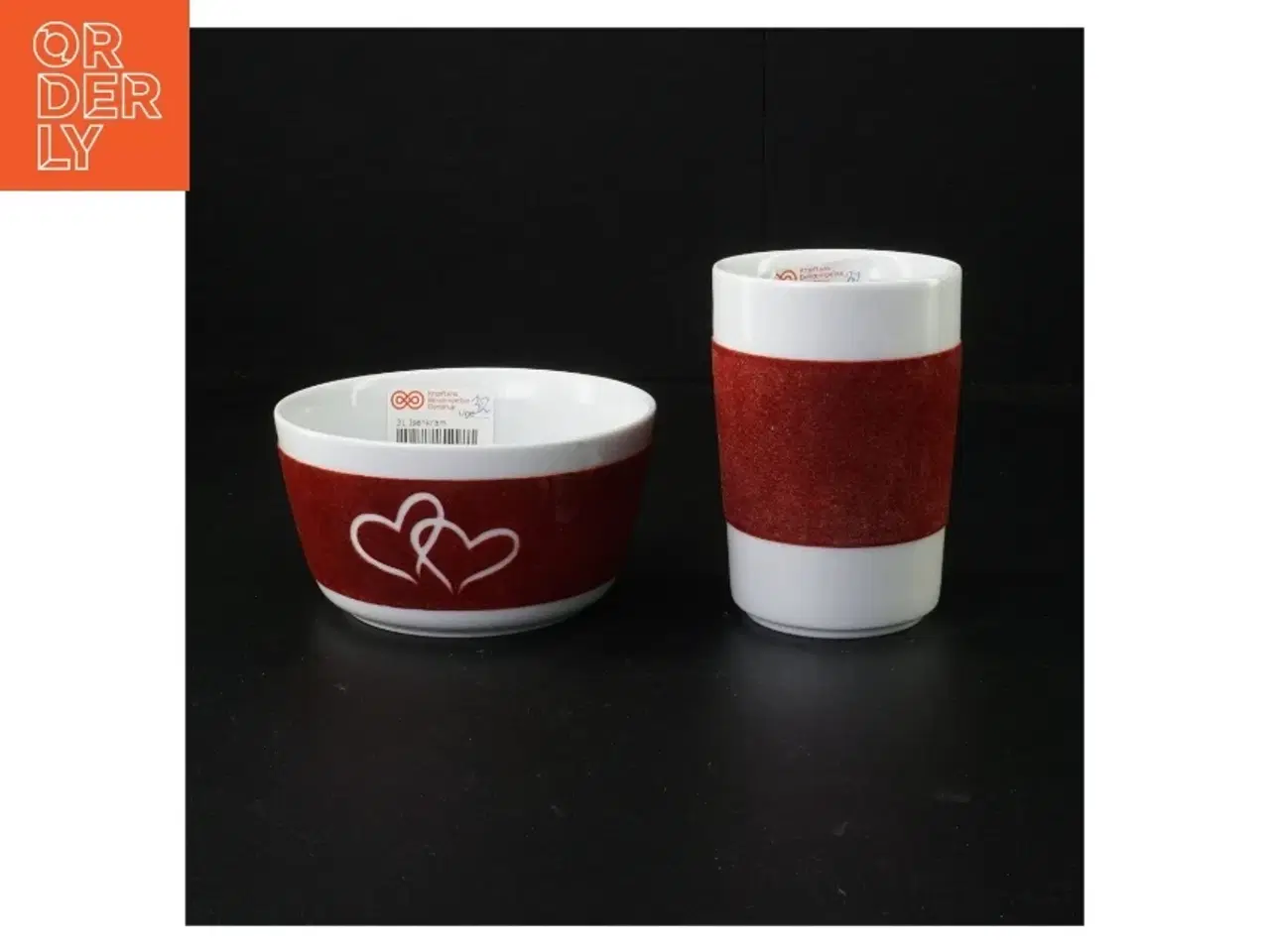 Billede 1 - Porcelænsskåle og -krus sæt fra Kahla (str. 12 x 7 cm og 12 x 8 cm)