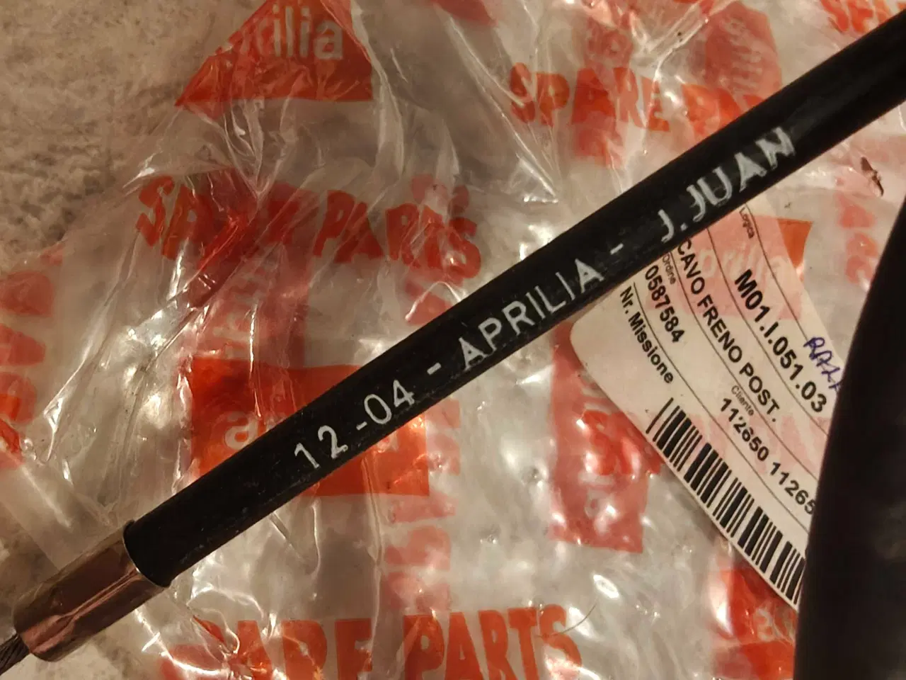 Billede 2 - Aprilia SR 50 /Rally. Nyt Originalt Bagbremsekabel