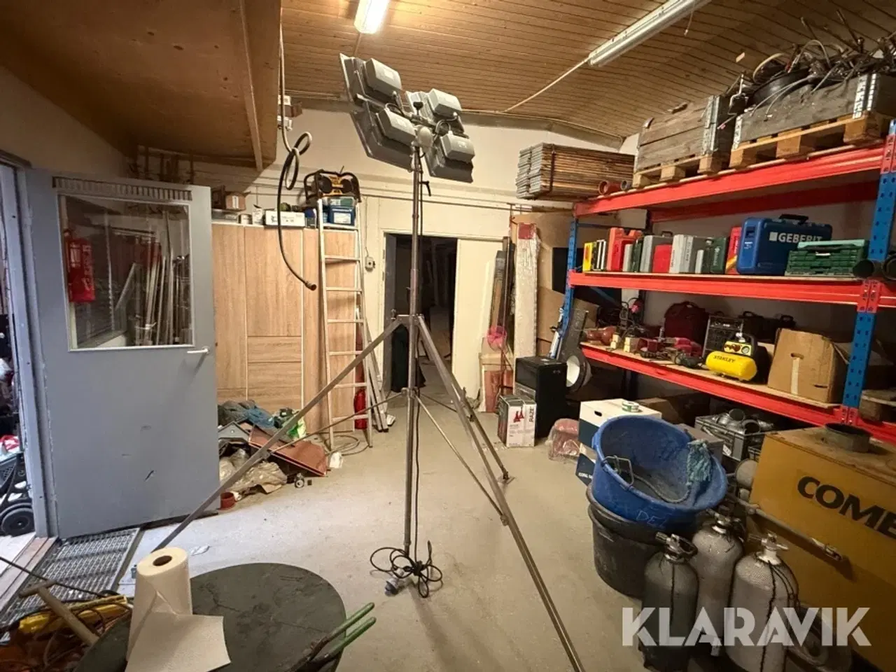 Billede 3 - Arbejdsprojektører på teleskopstativer 2 styk