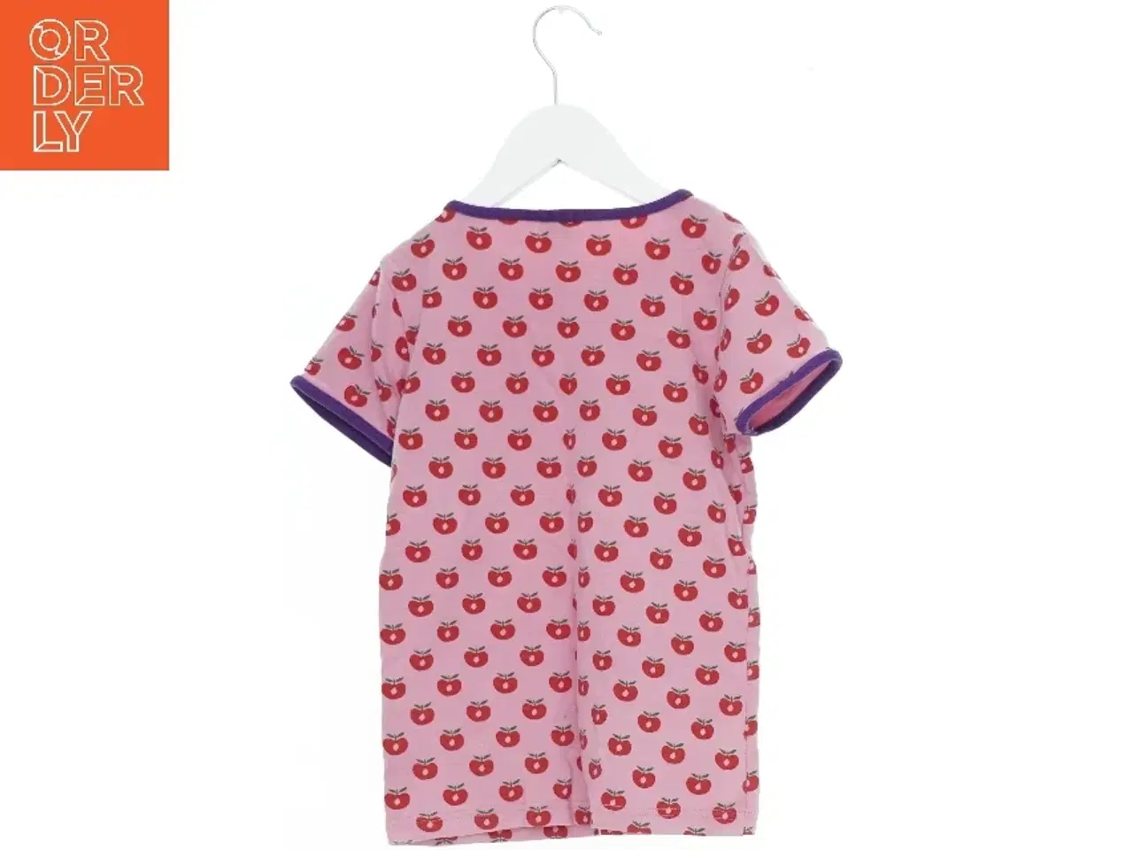 Billede 2 - Børne T-shirt med æblemønster fra Småfolk (str. 122)