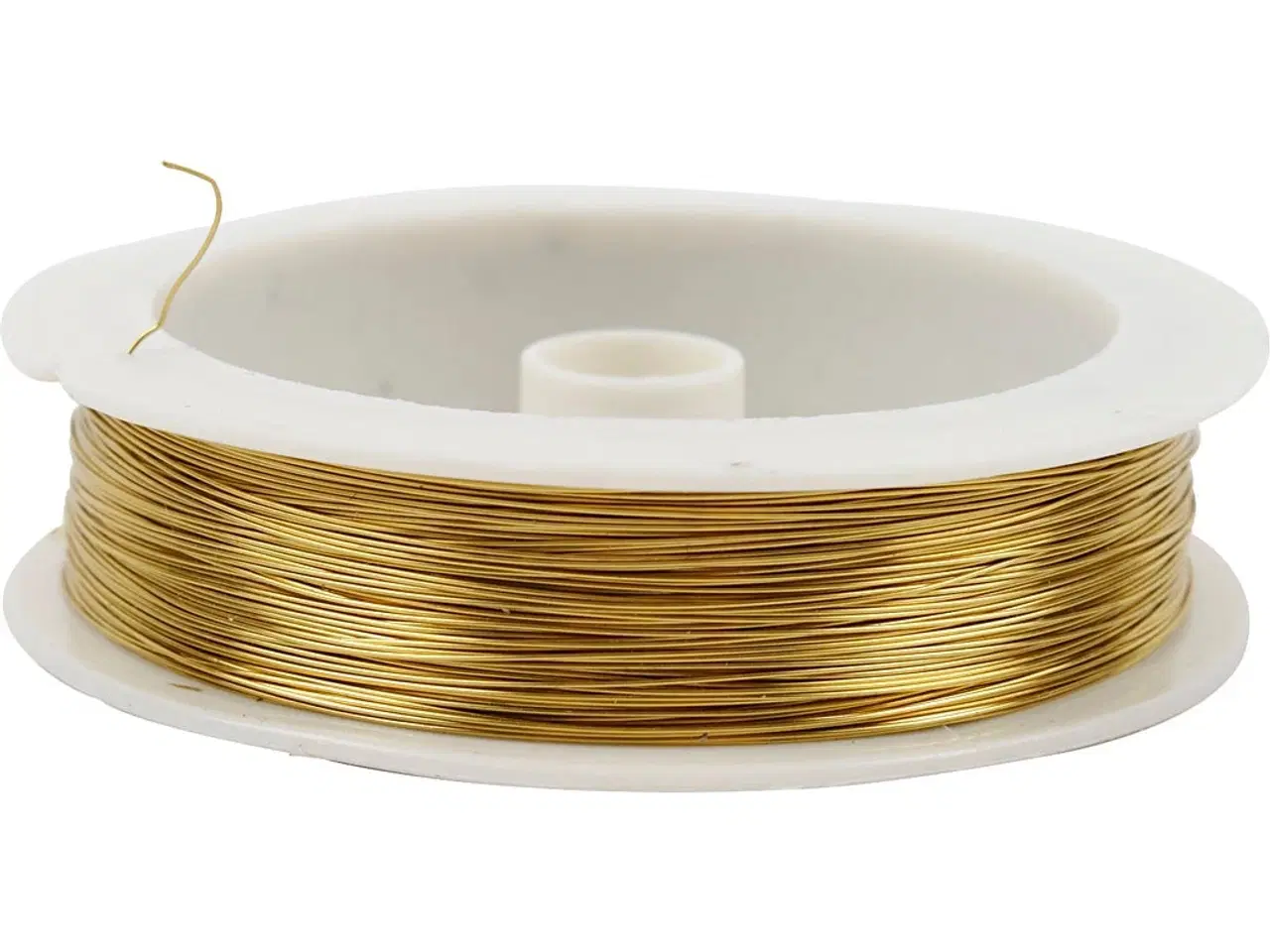 Billede 1 - Messingtråd 0,3 mm - 70 m til kreative projekter