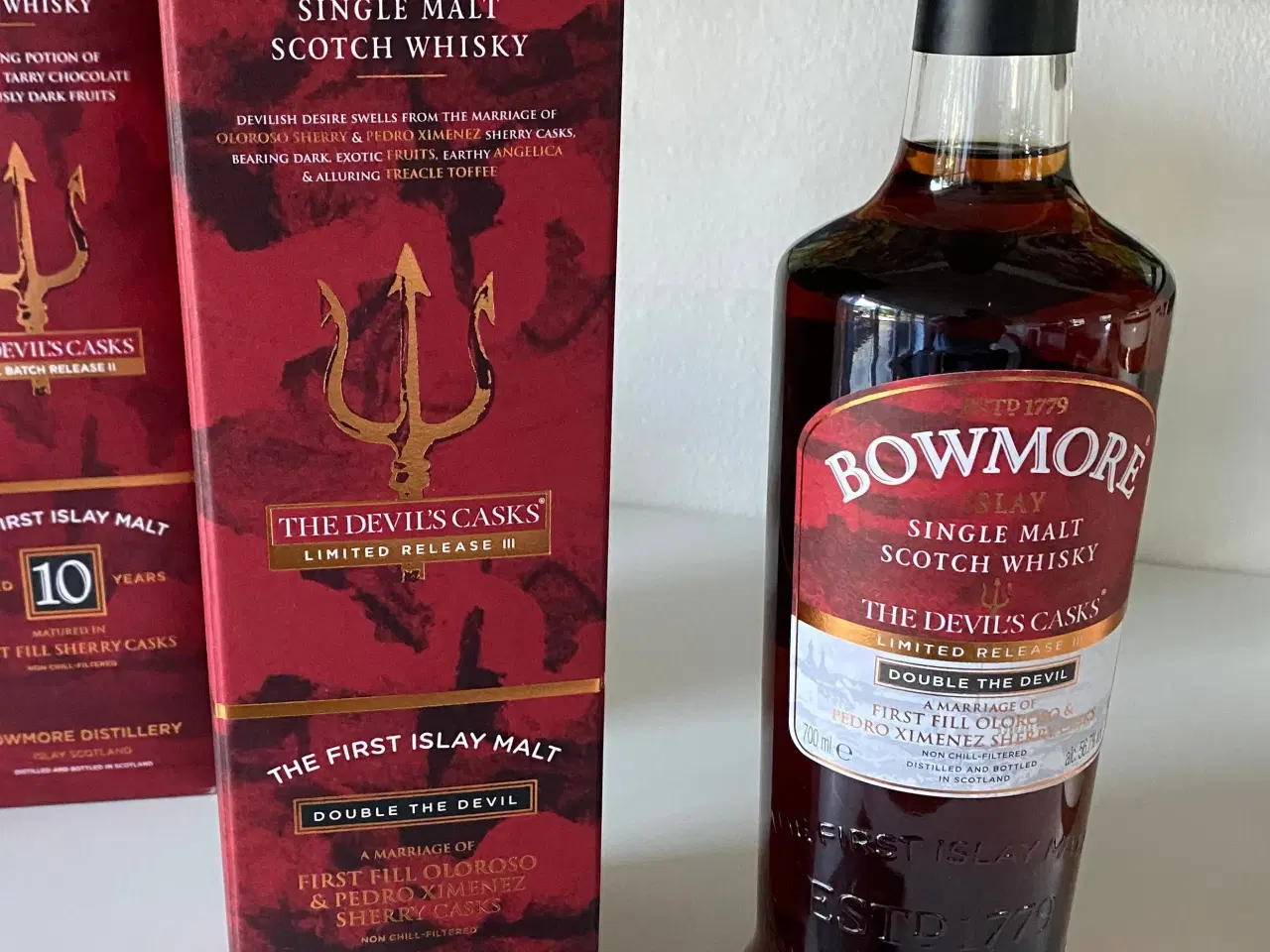 Billede 2 - Whisky Bowmore Devil?s cask l og ll
