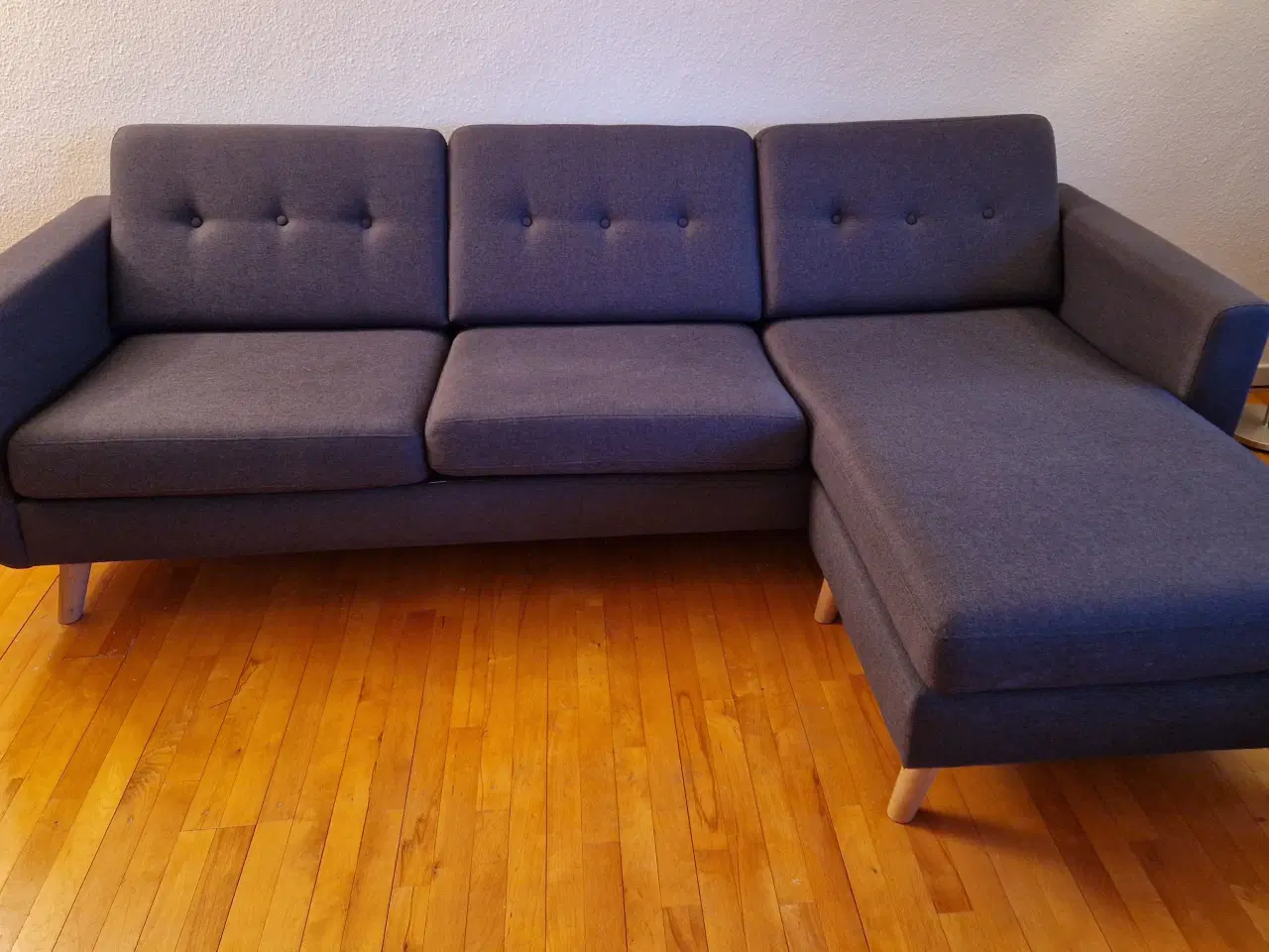 Billede 1 - 3 personers sofa med chaiselong 