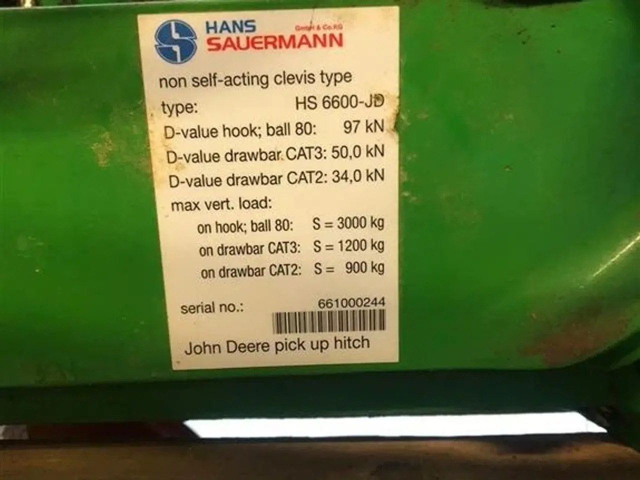 Billede 7 - John Deere Hitchkrog fra JD 8000 & JD 6000