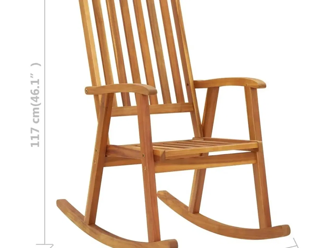 Billede 7 - Gyngestol massivt akacietræ