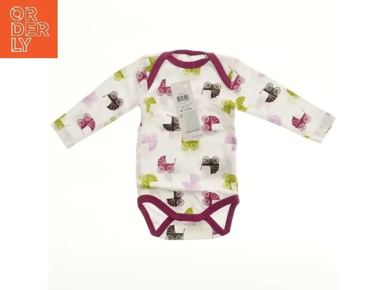 Billede 1 - Langærmet bodystocking med barnevognsmønster fra Name It (str. 62)