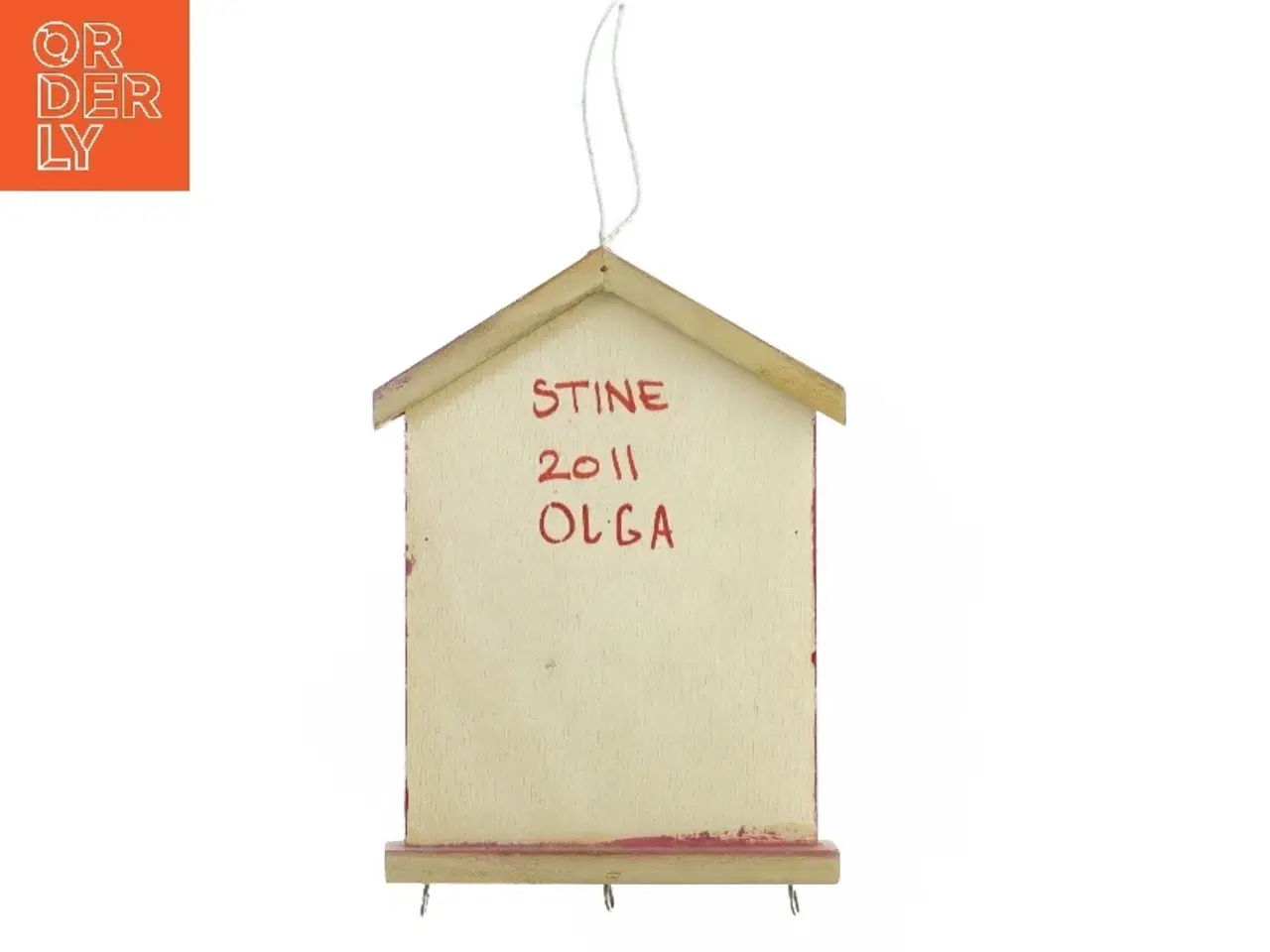 Billede 4 - Håndmalet nøglebræt & brevholder (str. 21 x. 14 cm)