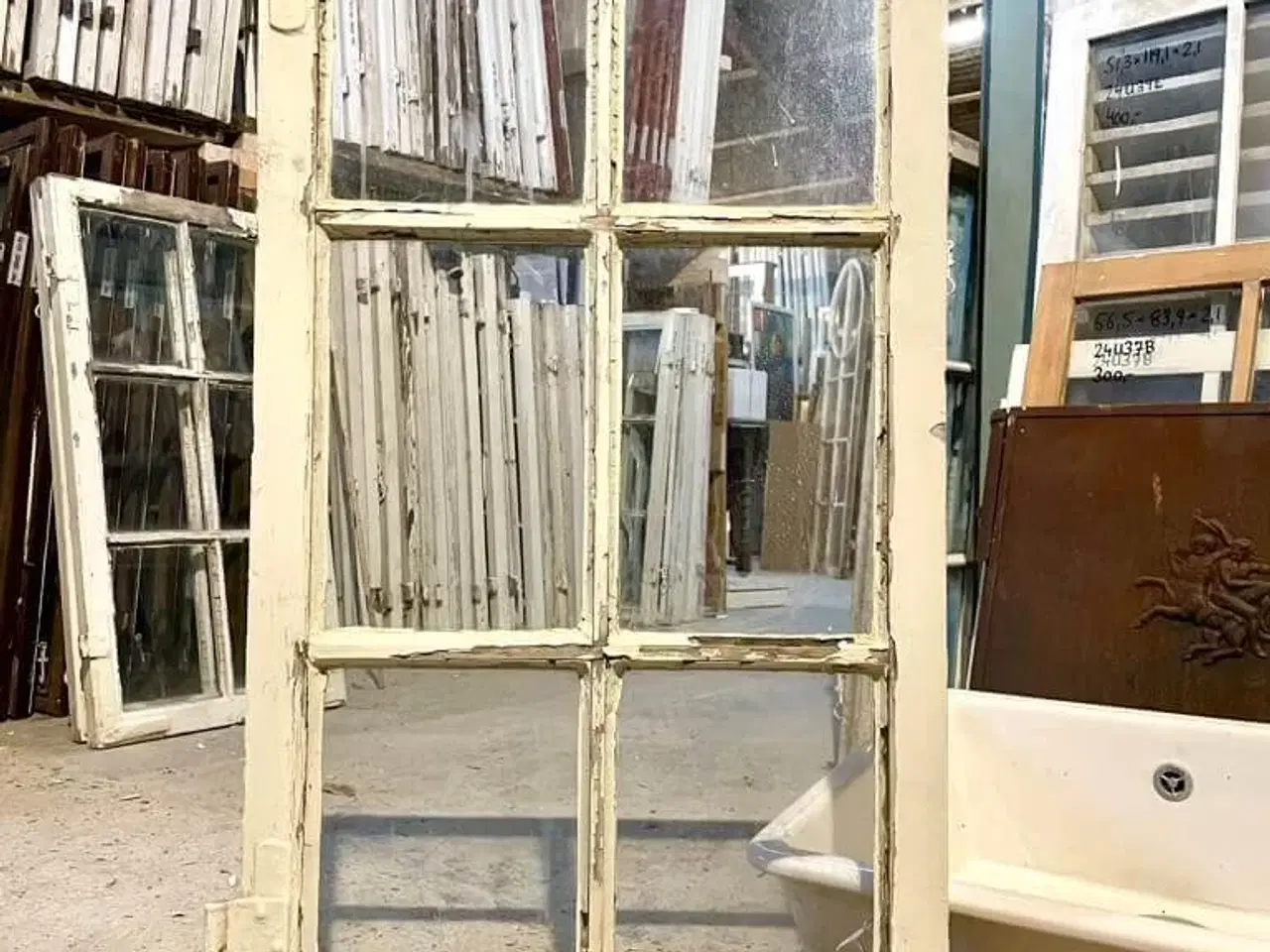 Billede 1 - 6-ruders vinduesramme i kernetræ