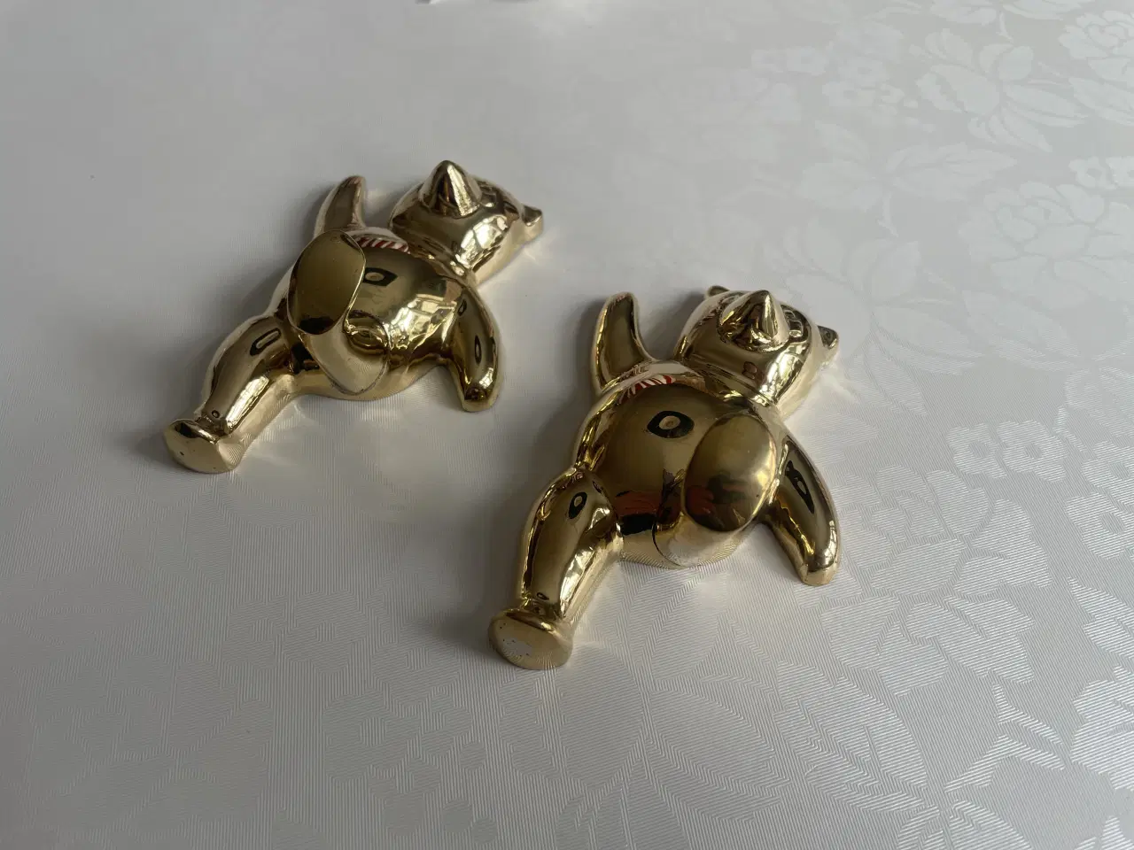 Billede 3 - Store smukke messing bamse knager 