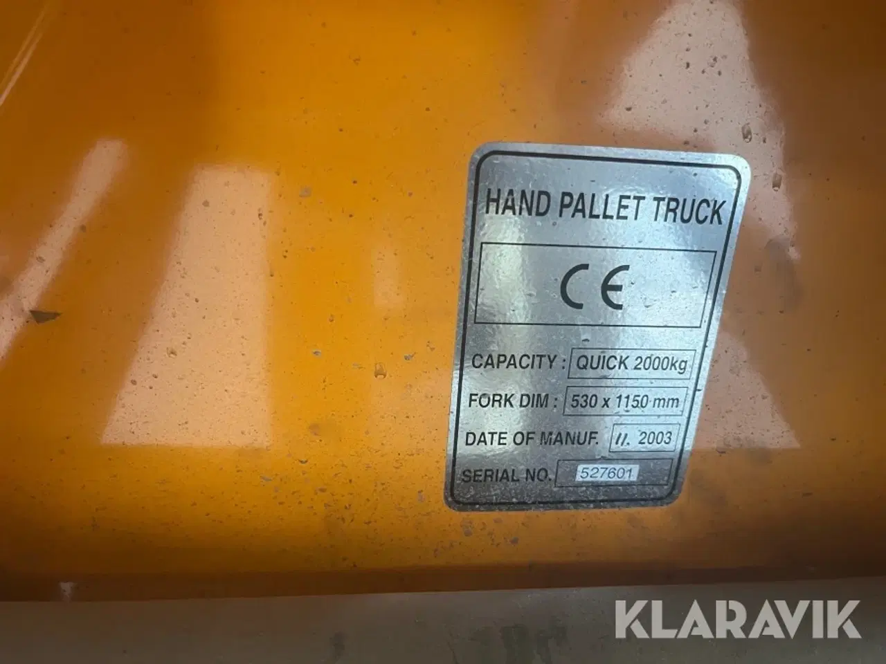 Billede 8 - Pallevogn Still 2000 kg