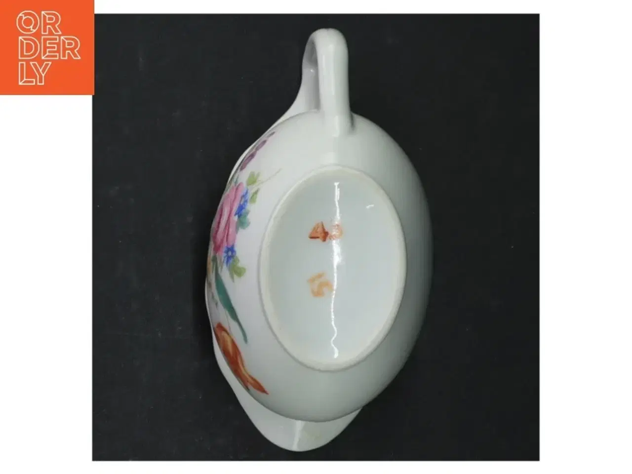 Billede 4 - Porcelæn saucebåd med blomstermotiv
