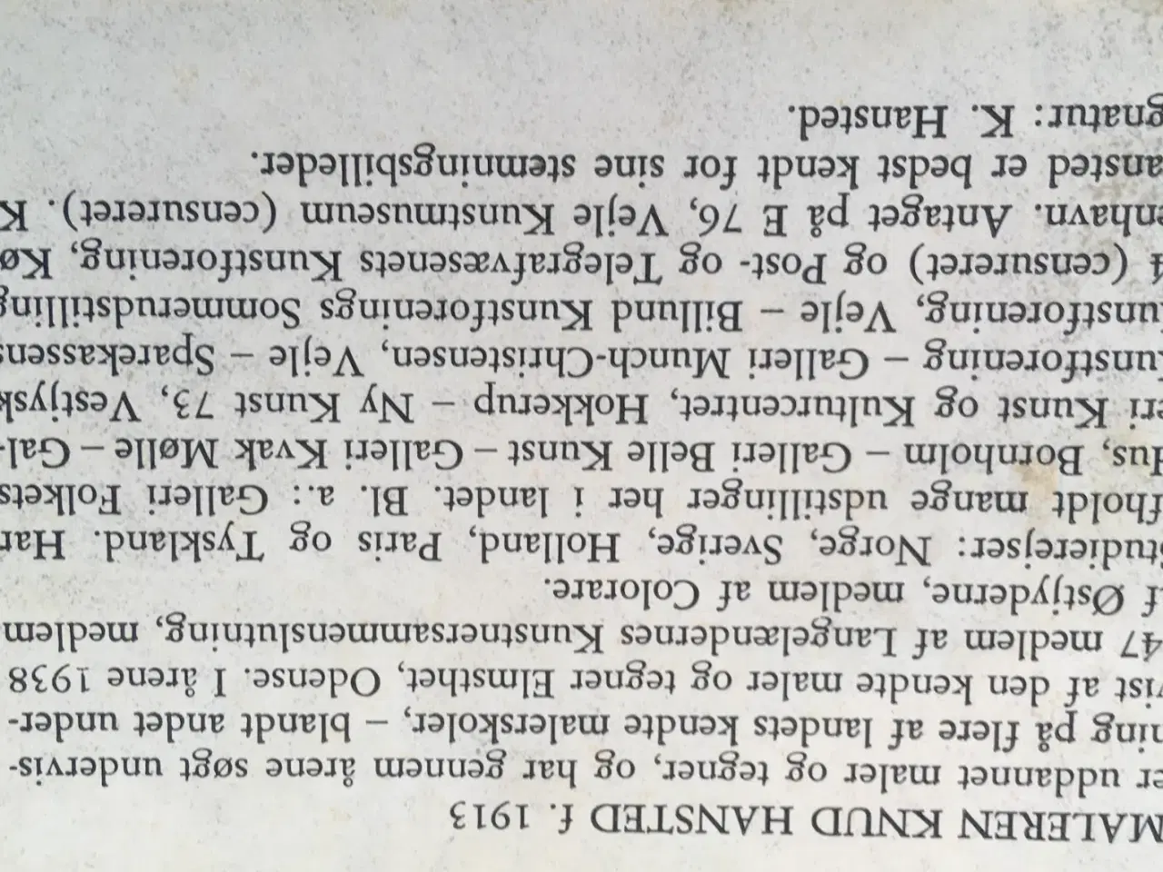 Billede 3 - Oliemaleri af K. Hansted – 49×38 cm