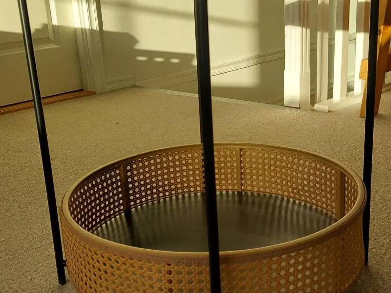 Billede 2 - Home Creation Living rund bord sort metal rattan