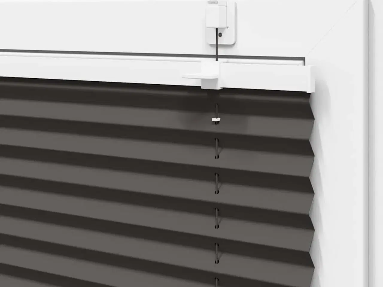 Billede 10 - Plisségardin Sort 65x200 cm Stofbredde 64,4 cm Polyester