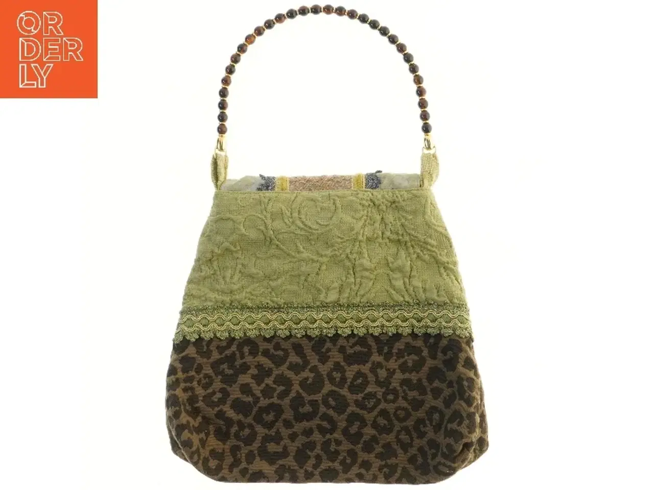 Billede 2 - Vintage håndtaske med leopardmønster fra Jane Burchard (str. 34x36 cm)