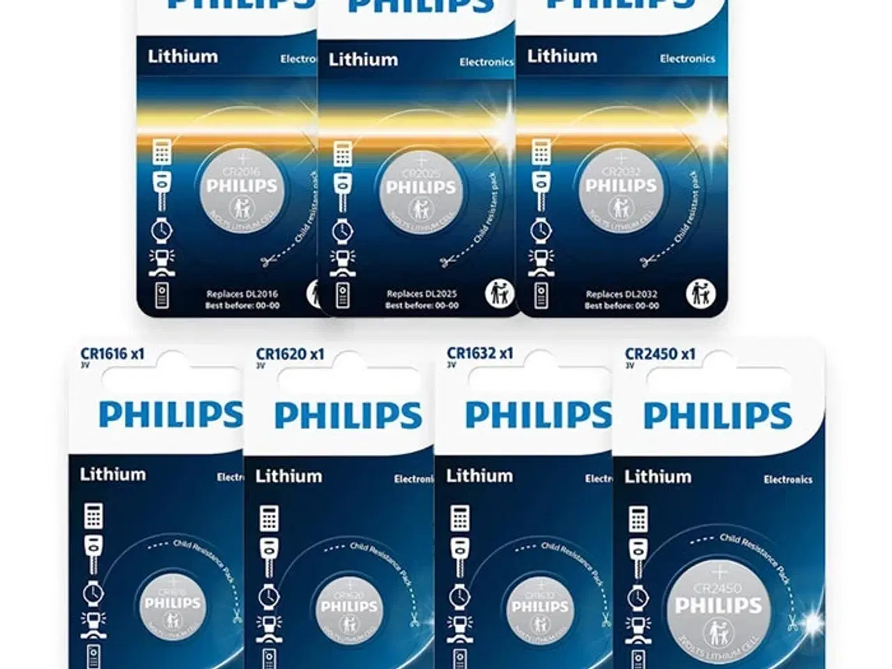 Billede 1 - Philips Knapcelle pakke