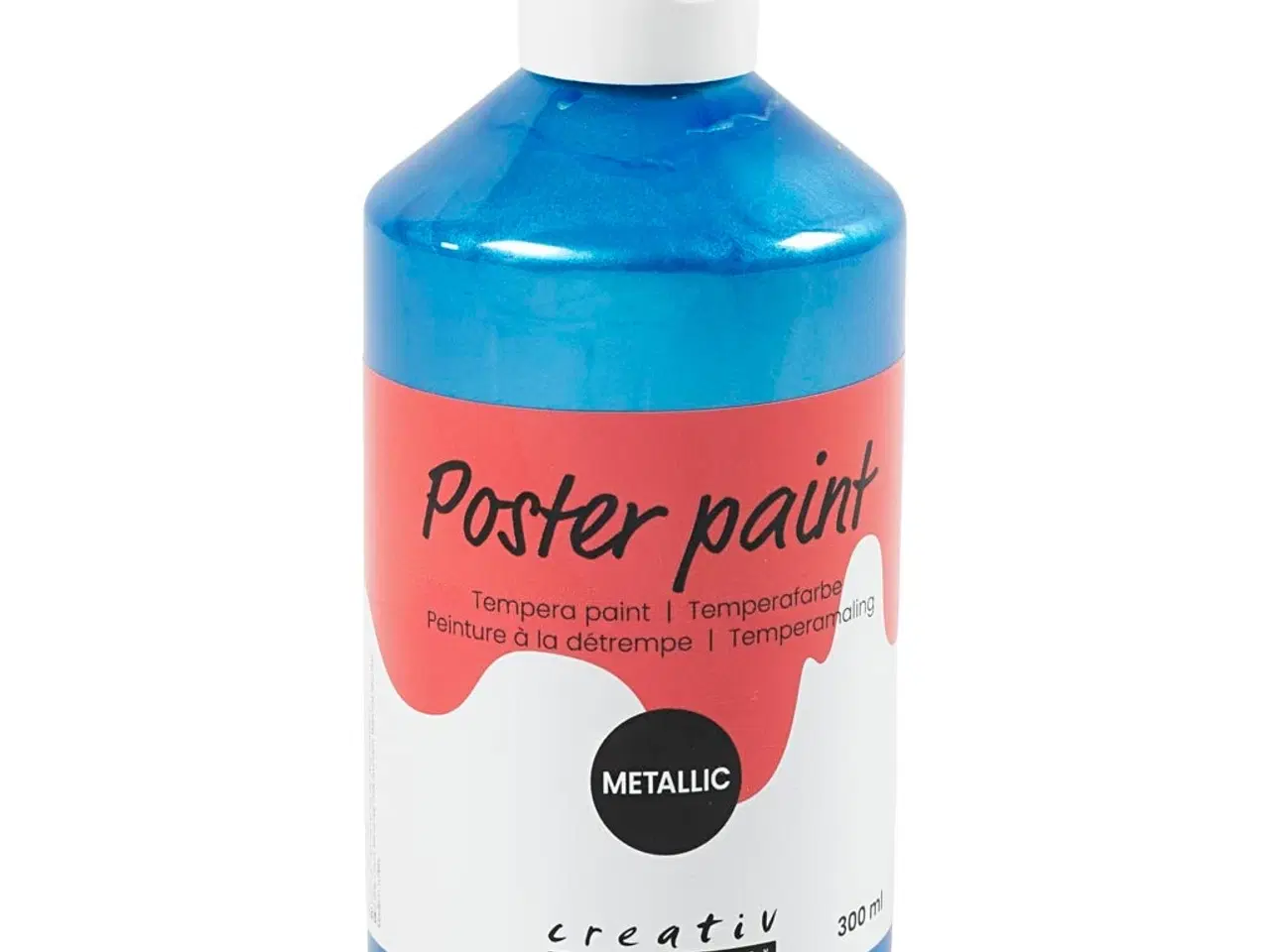 Billede 1 - Metallic Temperamaling Blå 300ml - Kreativitet i Glans