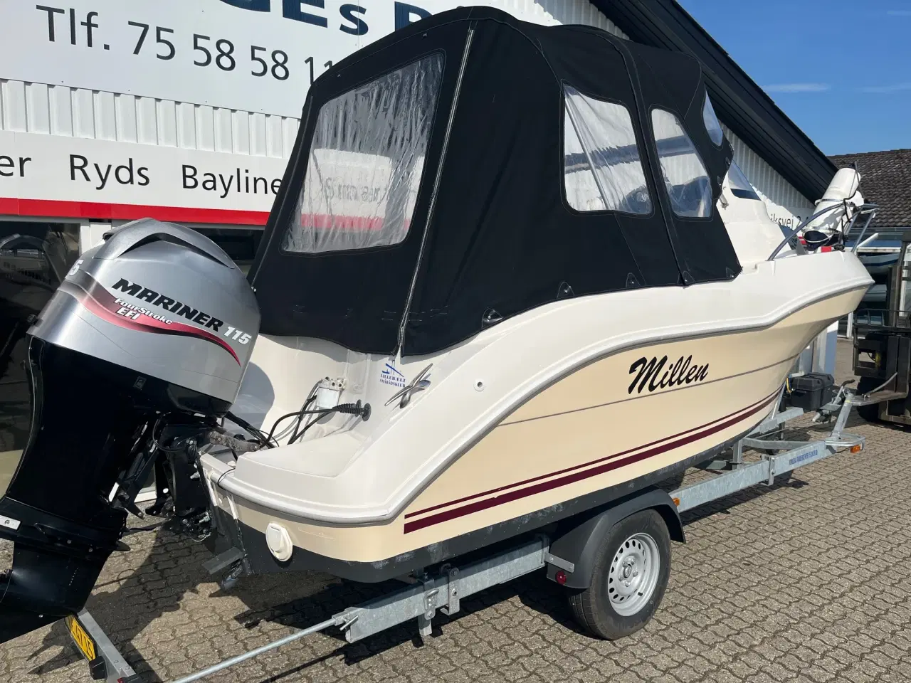 Billede 3 - 540 Cruiser med 115 hk Mariner-EFI 4-takt og "ny" 1800kg Variant bådtrailer