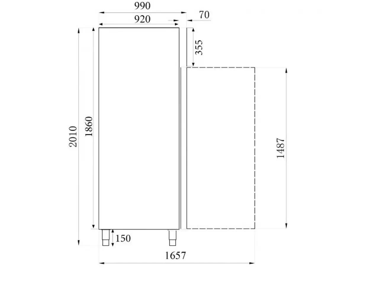 Billede 2 - Combisteel fryseskab – bageri – 737 liter