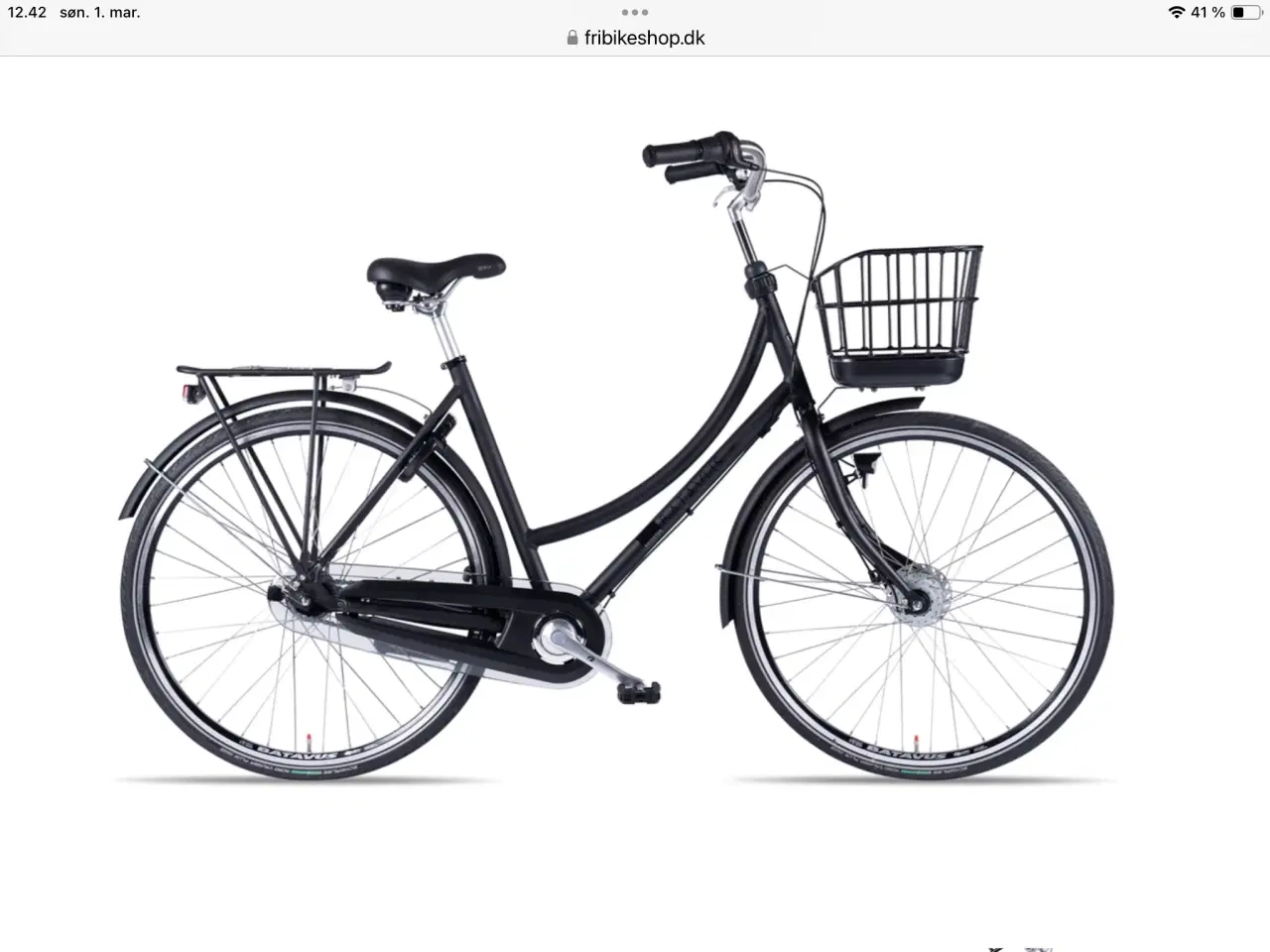 Billede 5 - Batavus Brighton, klassisk cykel, Mat Sort, 49 cm
