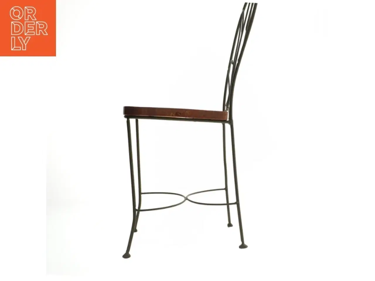Billede 2 - Stol med metalramme (str. 43x16 cm)