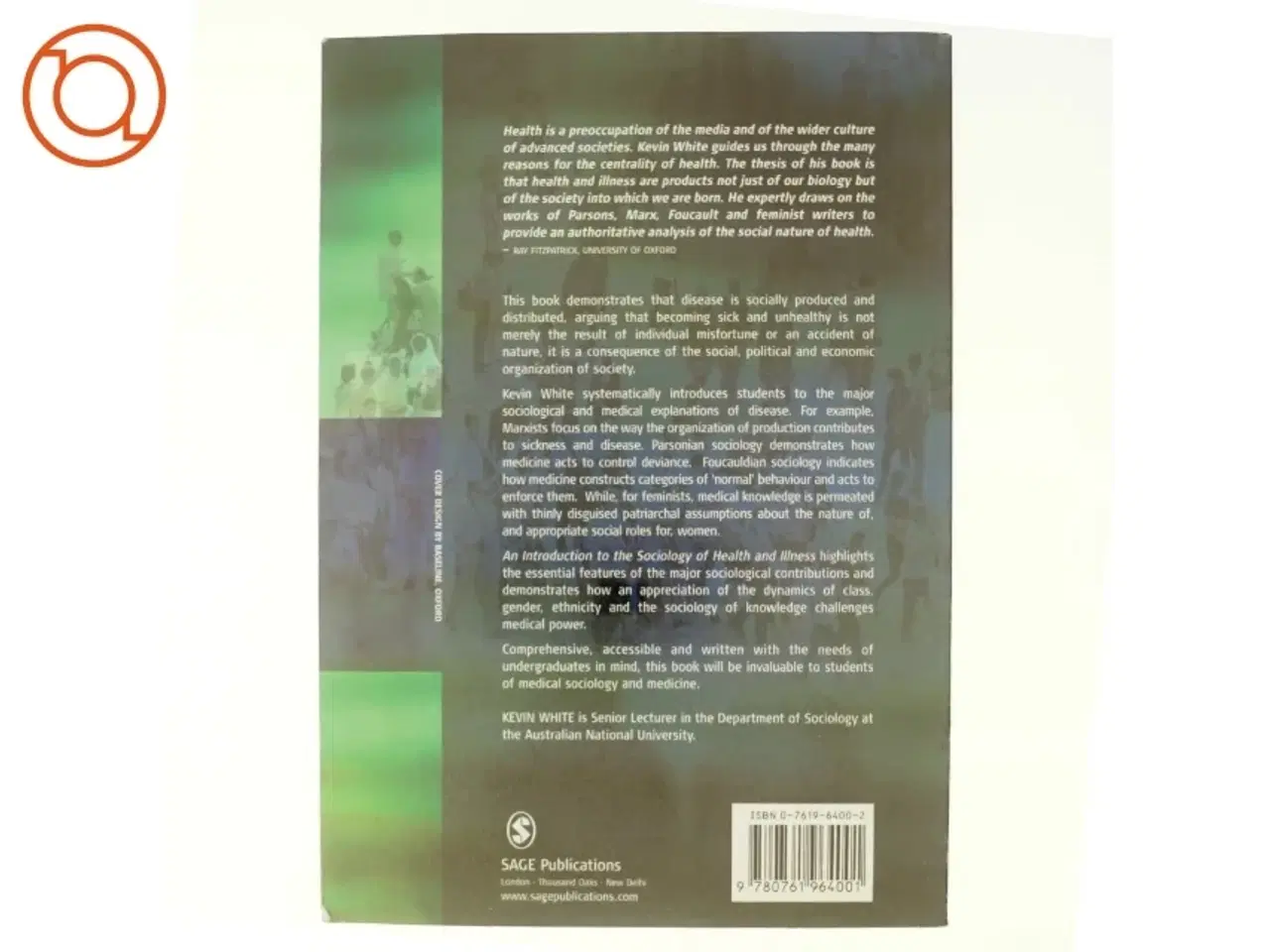 Billede 3 - An Introduction to the Sociology of Health and Illness af Kevin White (Bog)
