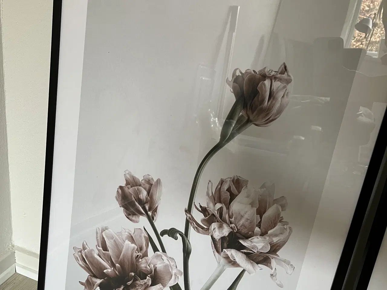 Billede 3 - 2 stk billeder med sort ramme