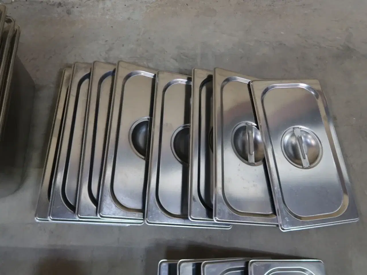 Billede 5 - 52 stk. ass. Rustfrit stål kantiner / låg