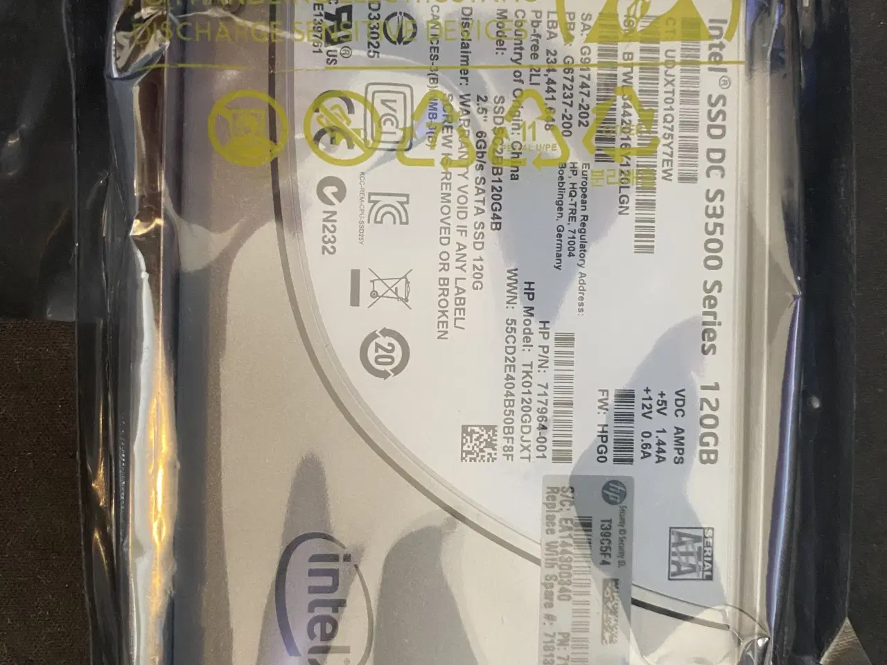 Billede 1 - Intel SSDSC2BB120G4B 120GB 2.5'' 6Gb/s SATA SSD