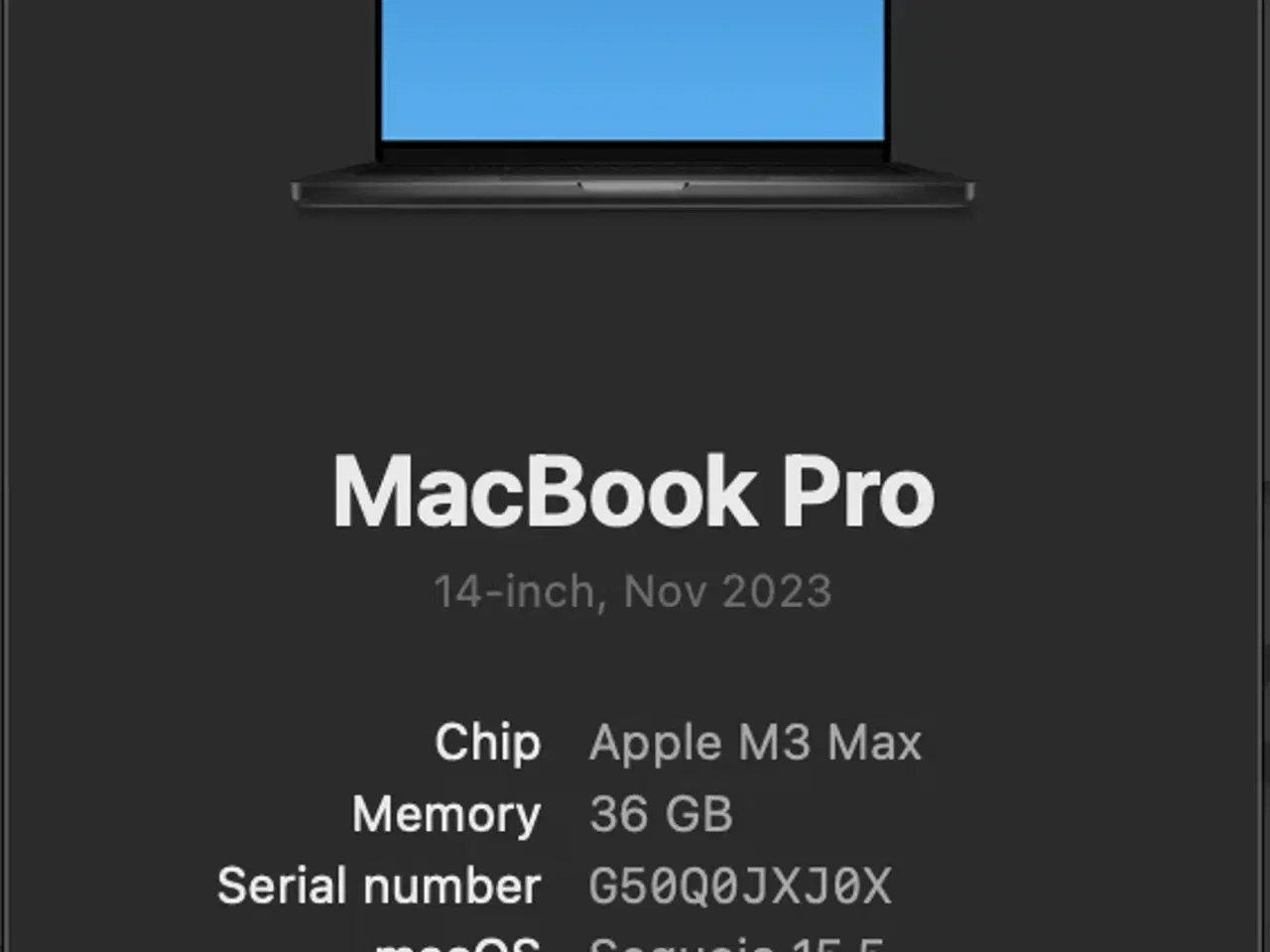 Billede 3 - MacBook Pro 14" M3MAX, 36G, 1TB