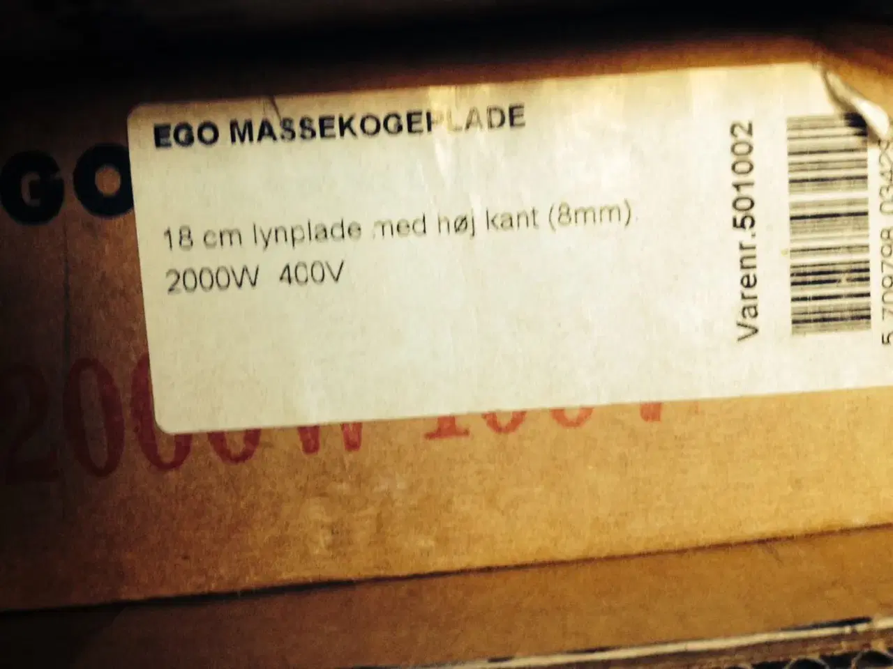 Billede 1 - Massekogeplade