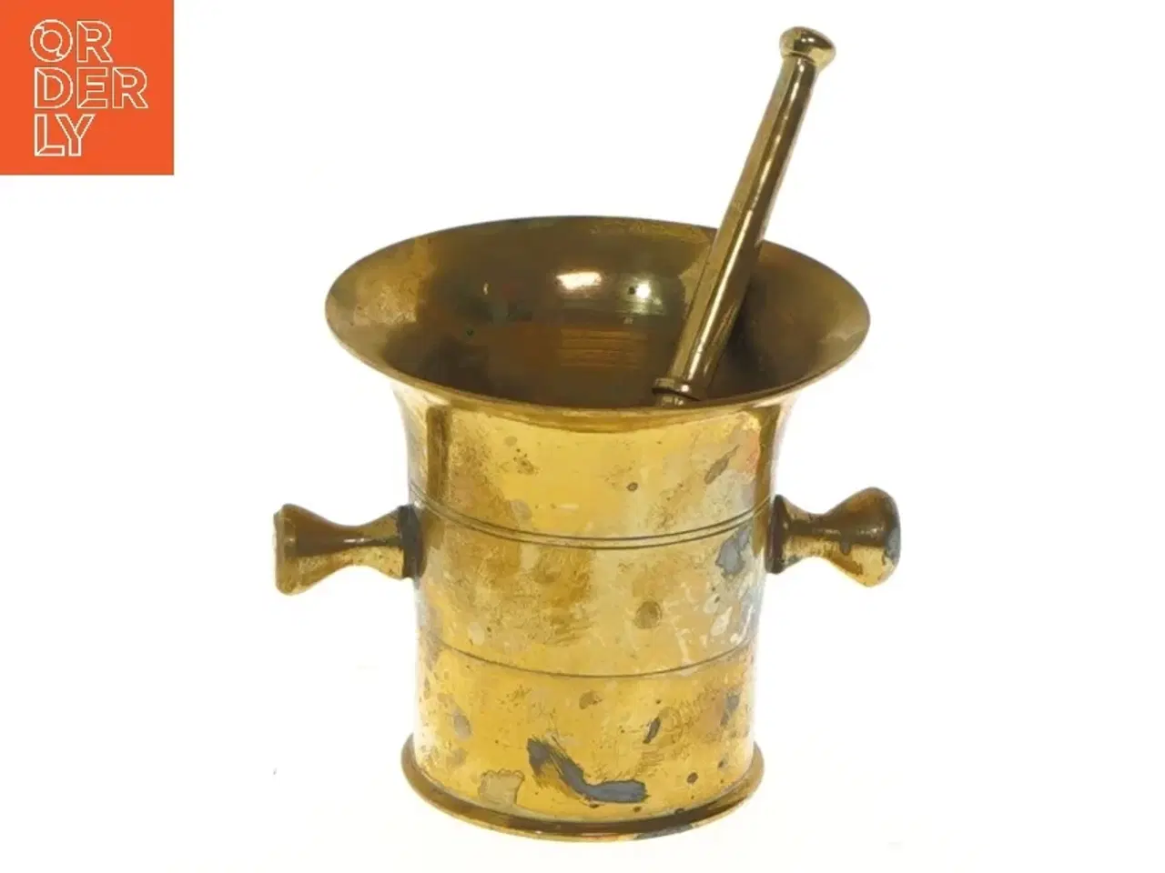 Billede 1 - Morter og støder i messing (str. 7 cm)