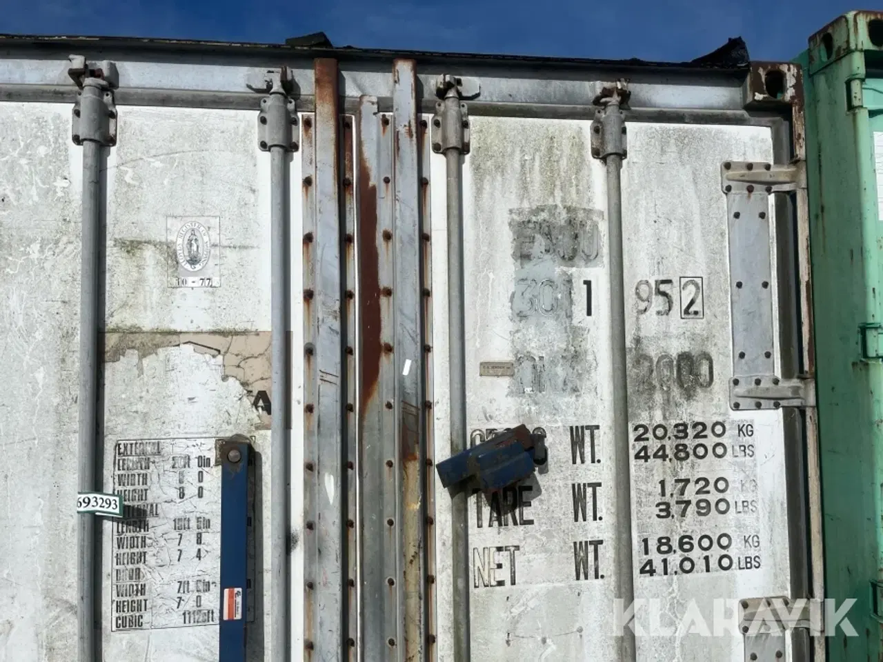 Billede 2 - 20 fods container alukasse isoleret