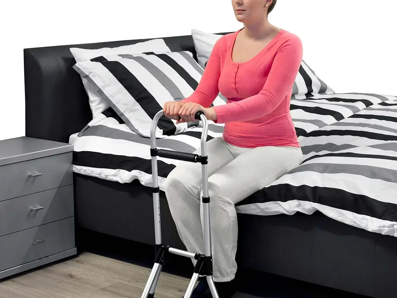 Billede 3 - Støttegreb med  ben, flytbart