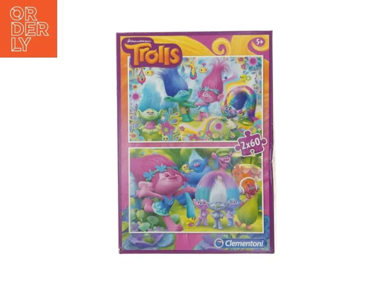 Billede 1 - Trolls puslespil fra Clementoni (str. 2 x 60. brikker)