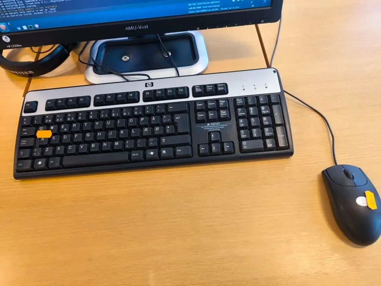 Billede 5 - Skærm 22" m. tastatur HP L2206w (PC medfølger ikke)