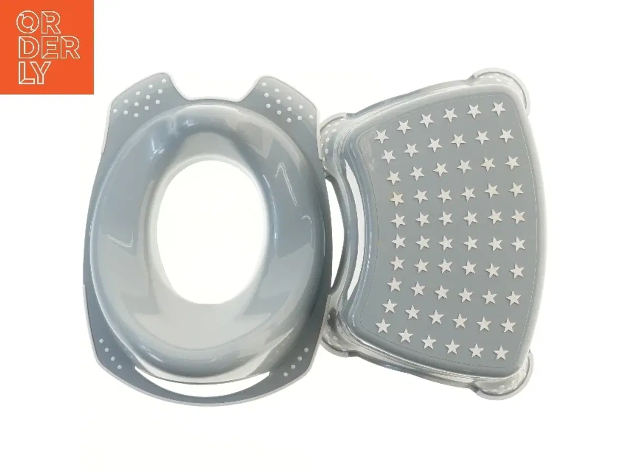 Billede 1 - Børnetoilettræner og skammel sæt (str. 40 cm)