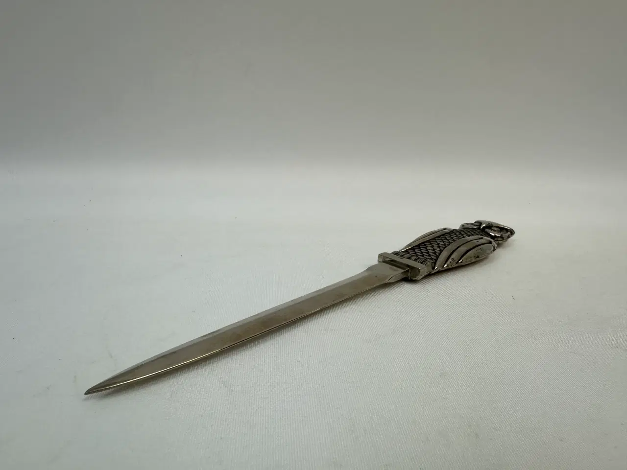 Billede 2 - Vintage brevåbner / brevkniv i stål m. ugle