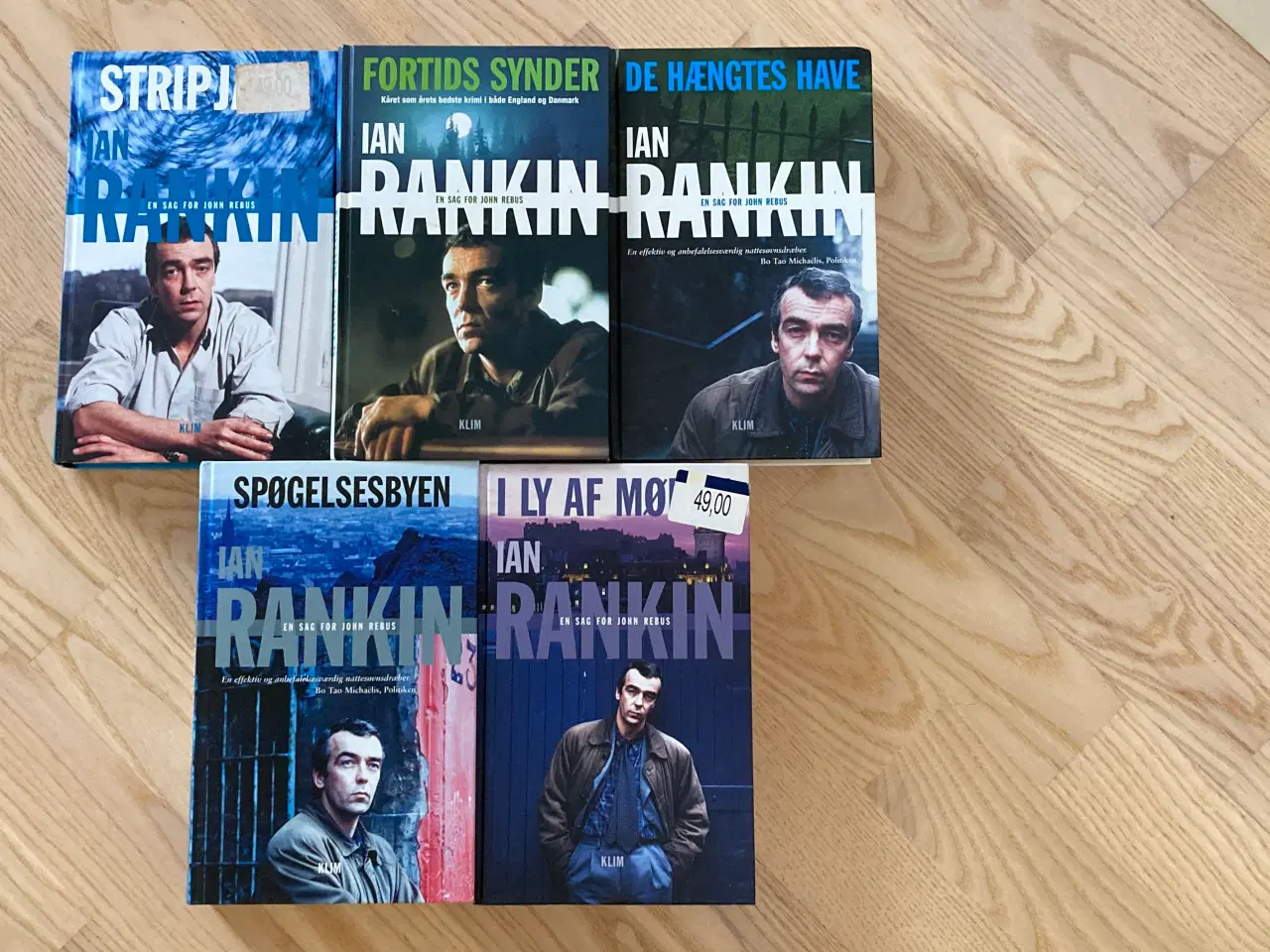 Billede 5 - Fem (5) bøger med kriminalkommissær John Rebus.