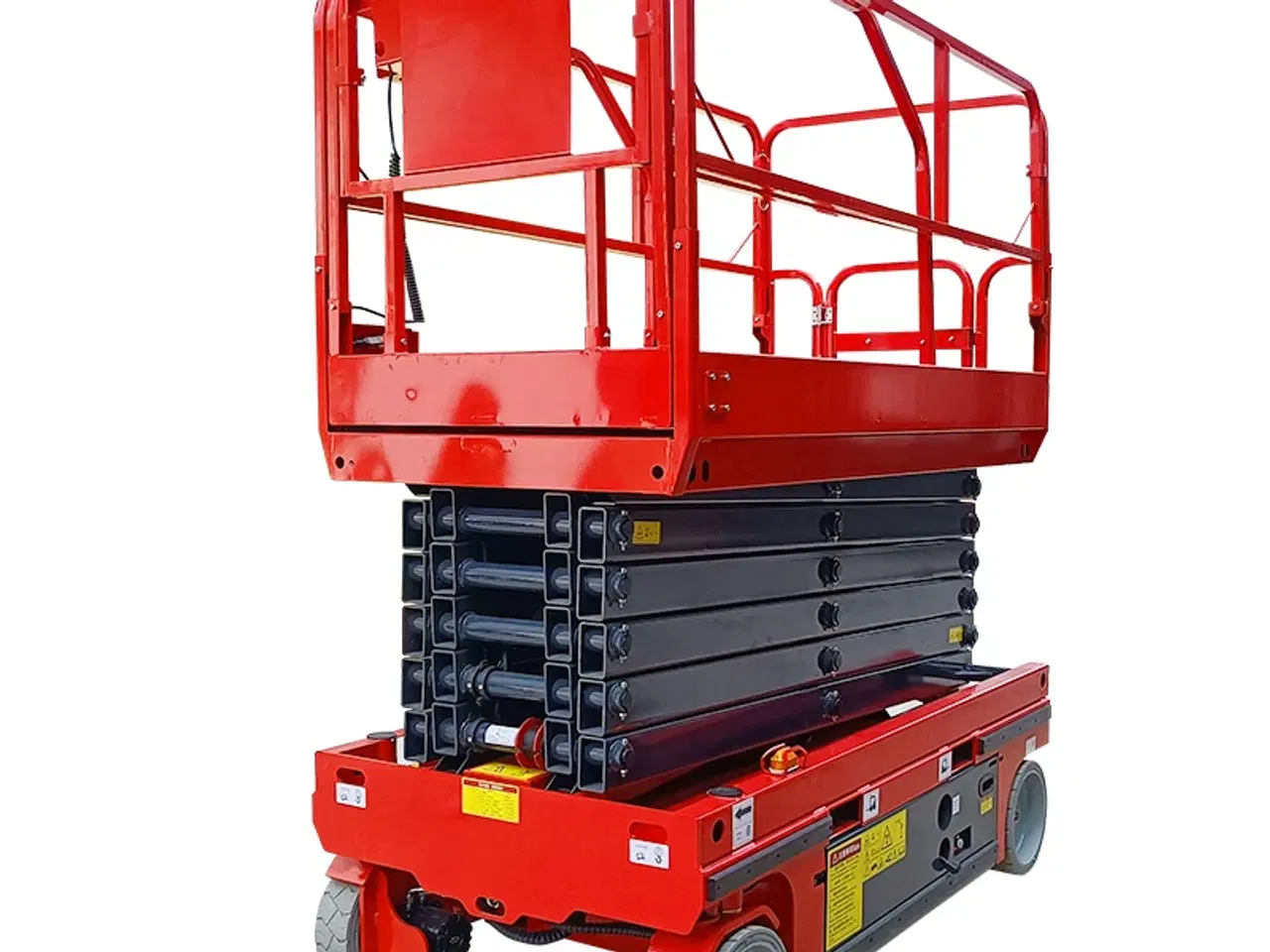 Billede 1 - Selvkørende saxlift 6m Rød Løftekapacitet: 450 kg