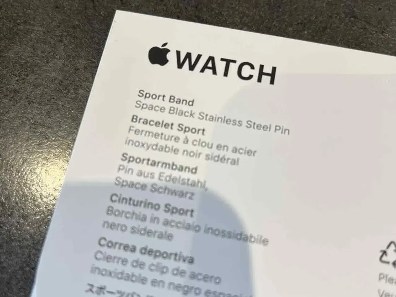 Billede 2 - NYT Apple Sport Band 46mm – Midnight (Sort)