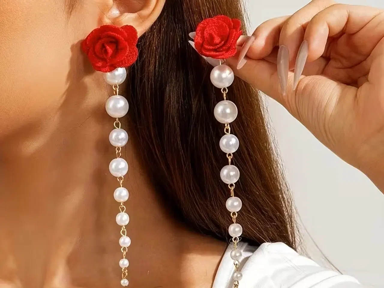 Billede 1 - * Smukke franske perle-øreringe