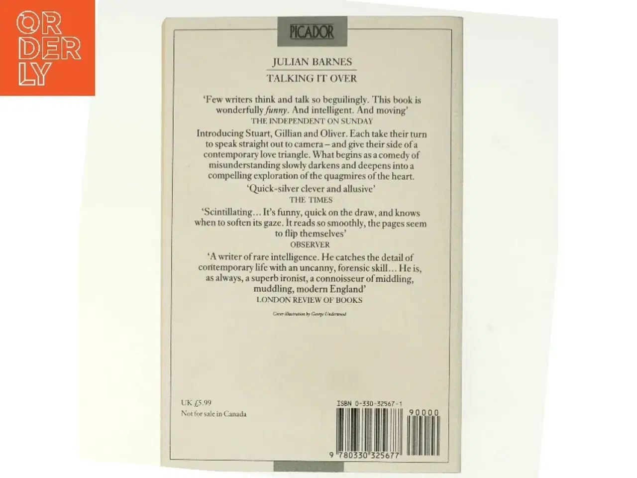 Billede 3 - Talking it Over af Julian Barnes (Bog)