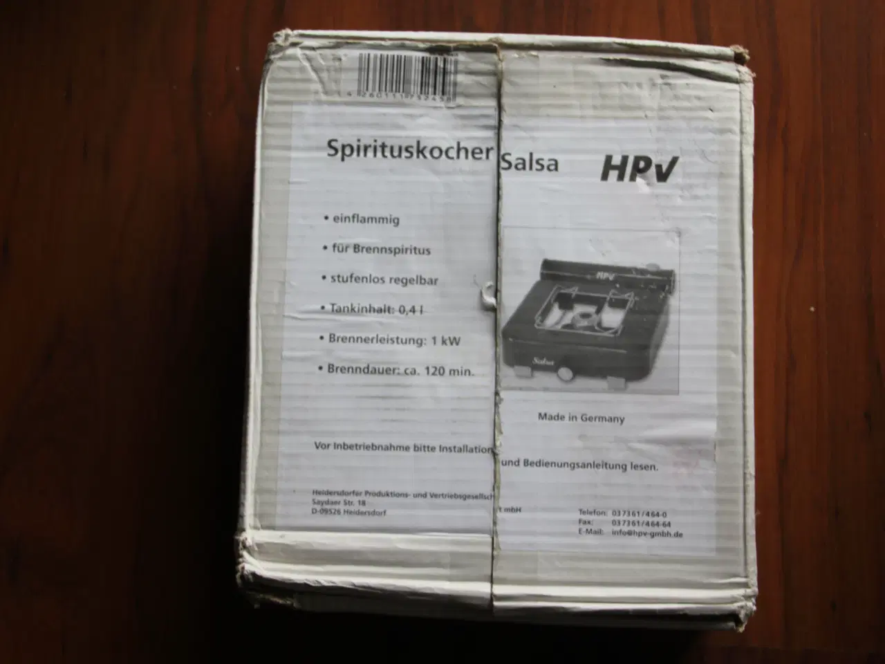 Billede 1 - HPV Salsa Spritapparat/Spiritus-brænder