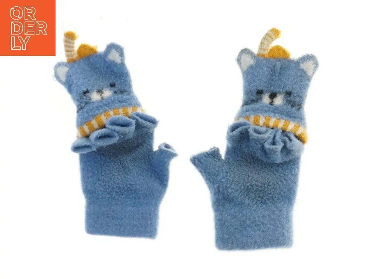 Billede 1 - Børnehandsker med kattemotiv (str. 17 cm)