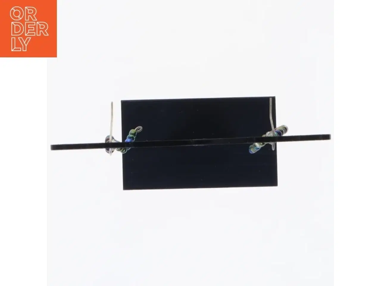 Billede 2 - Farverige glasperleøreringe (str. 5 cm)