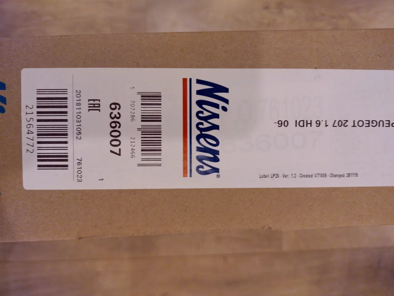 Billede 3 - Køler til Citroen og Peugeot. Ny aldrig brugt.